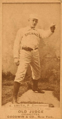 1887 Old Judge E. Smith, P. Cincinnati #423-4b Baseball Card