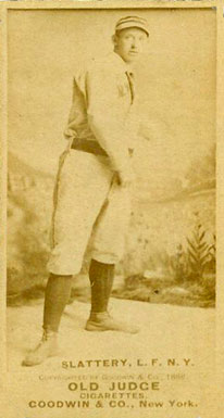 1887 Old Judge Slattery, L.F. N.Y. #420-5a Baseball Card