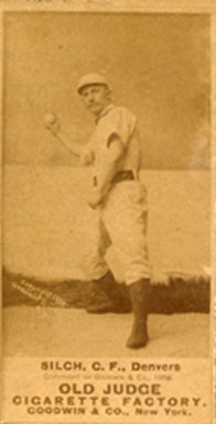 1887 Old Judge Silch, C.F., Denvers #419-5b Baseball Card