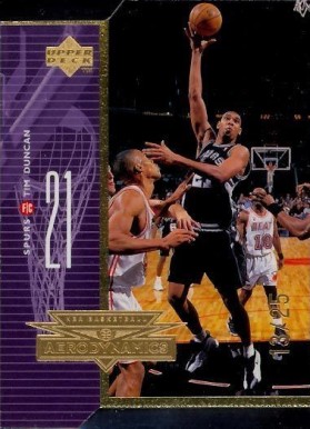 1998 Upper Deck Aerodynamics Tim Duncan #A21 Basketball Card
