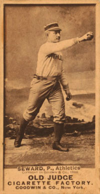 1887 Old Judge Seward, P., Athletics #408-3a Baseball Card