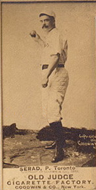 1887 Old Judge Serad, P. Toronto #406-3a Baseball Card