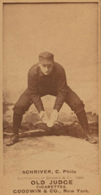 1887 Old Judge Schriver, C. Phila #405-3a Baseball Card