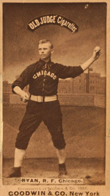 1887 Old Judge Ryan, R.F. Chicago. #396-3a Baseball Card