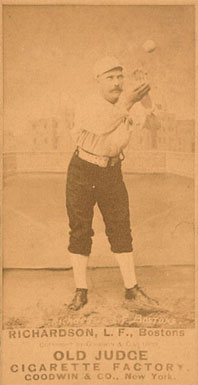 1887 Old Judge Richardson, L.F., Bostons #384-1b Baseball Card