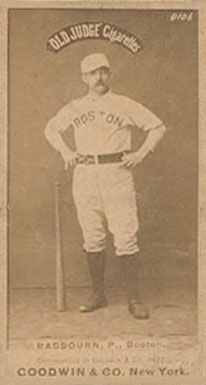1887 Old Judge Radbourn, P., Boston. #377-1a Baseball Card