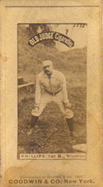 1887 Old Judge Phillips 1st B., Brooklyn #368-1c Baseball Card