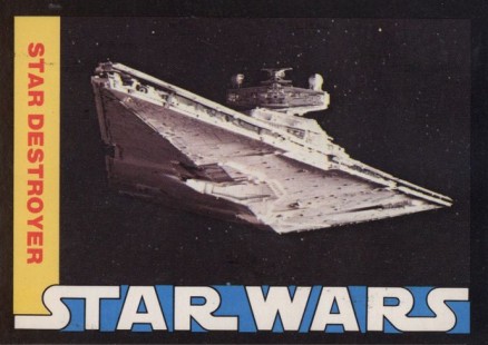 1977 Star Wars Wonder Bread Star Destroyer #14 Non-Sports Card