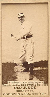 1887 Old Judge E. O'Neill, L.F. St. Louis Browns #356-4a Baseball Card