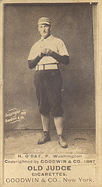 1887 Old Judge H. O'Day, P. Washington #355-3a Baseball Card