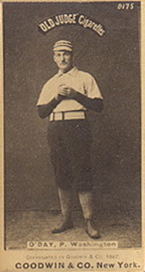 1887 Old Judge O'Day, P. Washington #355-3c Baseball Card