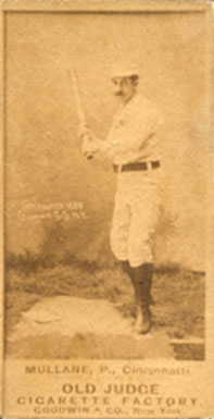 1887 Old Judge Mullane, P., Cincinnatti #331-1a Baseball Card