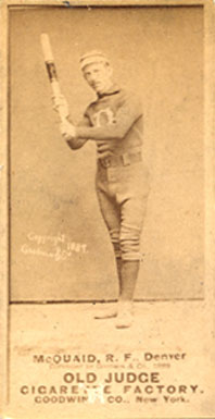 1887 Old Judge McQuaid, R.F., Denver #318-4a Baseball Card