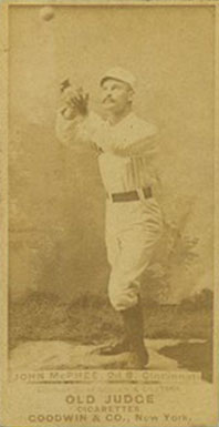 1887 Old Judge John McPhee, 2d B. Cincinnati #317-4b Baseball Card