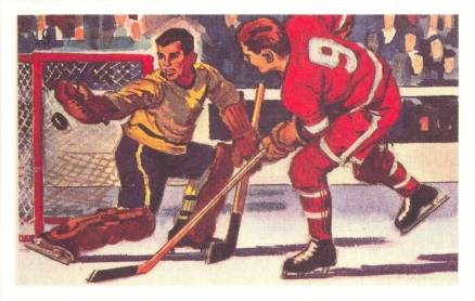 1961 Wheaties Great Moments in Canadian Sports Trail Wins World... #19 Hockey Card