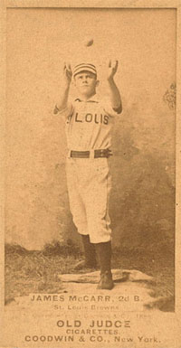1887 Old Judge James McGarr, 2d B., St. Louis Browns #309-2a Baseball Card