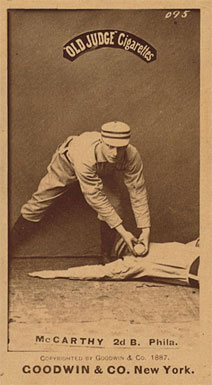 1887 Old Judge McCarthy 2d B. Phila. #301-3a Baseball Card
