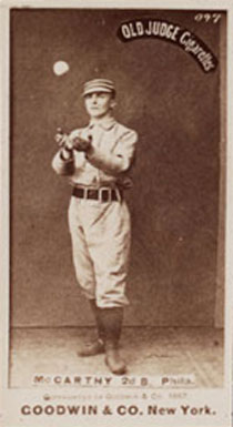 1887 Old Judge McCarthy 2d B. Phila. #301-5a Baseball Card