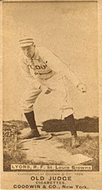 1887 Old Judge Lyons, R.F. St. Louis Browns #284-1a Baseball Card