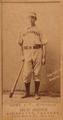 1887 Old Judge Lowe, L.F., Milwaukees #281-1a Baseball Card