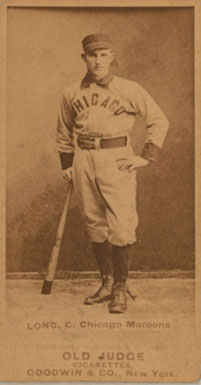 1887 Old Judge Long, C. Chicago Maroons #278-2a Baseball Card