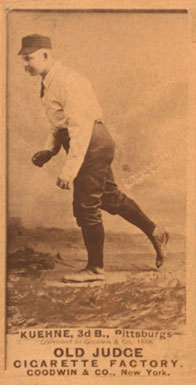 1887 Old Judge Kuehne, 3d B., Pittburgs #271-3b Baseball Card