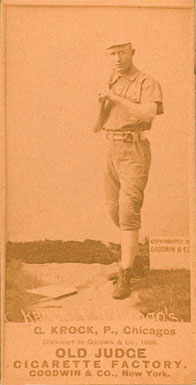1887 Old Judge G. Krock. P., Chicagos #270-1b Baseball Card