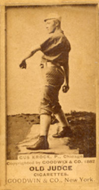 1887 Old Judge Gus Krock. P., Chicago #270-3a Baseball Card