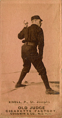 1887 Old Judge Knell, P., St. Josephs #266-3b Baseball Card