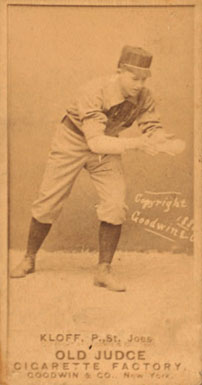 1887 Old Judge Klopf, P., St. Joes #264-4b Baseball Card