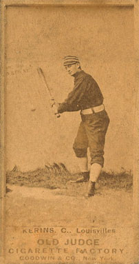 1887 Old Judge Kerins, C., Louisvillles #261-1a Baseball Card