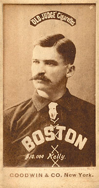 1887 Old Judge $10,000 Kelly #254-3a Baseball Card