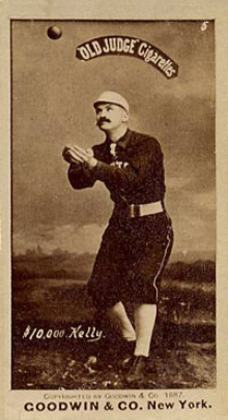 1887 Old Judge $10,000 Kelly #254-9a Baseball Card