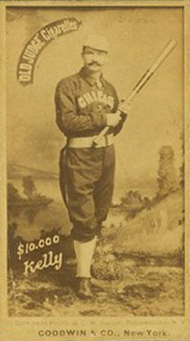 1887 Old Judge $10,000 Kelly #254-4a Baseball Card