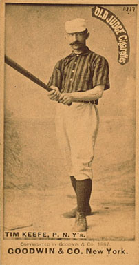1887 Old Judge Tim Keefe, P. N. Y's #251-4b Baseball Card