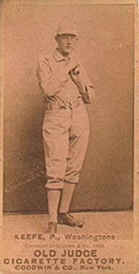 1887 Old Judge Keefe, P., Washingtons #252-2a Baseball Card