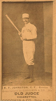1887 Old Judge R.F. Johnston, C.F., Boston #248-3d Baseball Card