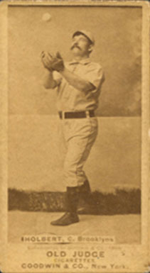 1887 Old Judge Holbert, C. Brooklyns #230-5a Baseball Card