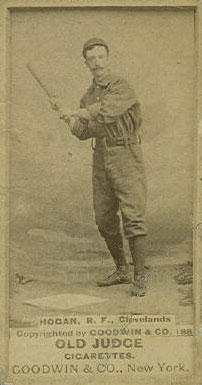1887 Old Judge Hogan, R.F., Clevelands #229-1a Baseball Card