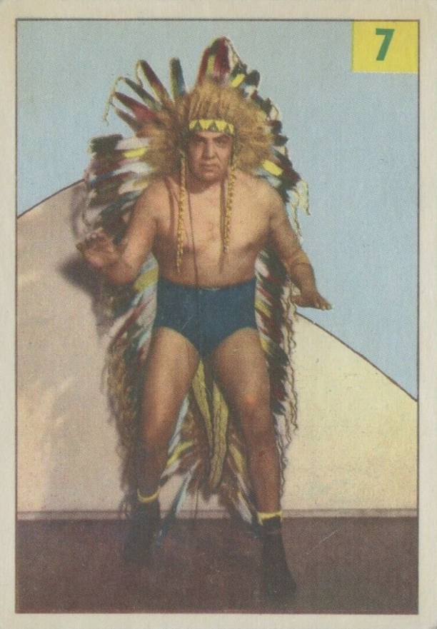 1955 Parkhurst Wrestling Chief Sunni War Cloud #7 Other Sports Card