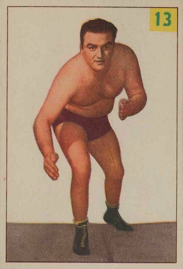 1955 Parkhurst Wrestling Lou Pitoscia #13 Other Sports Card