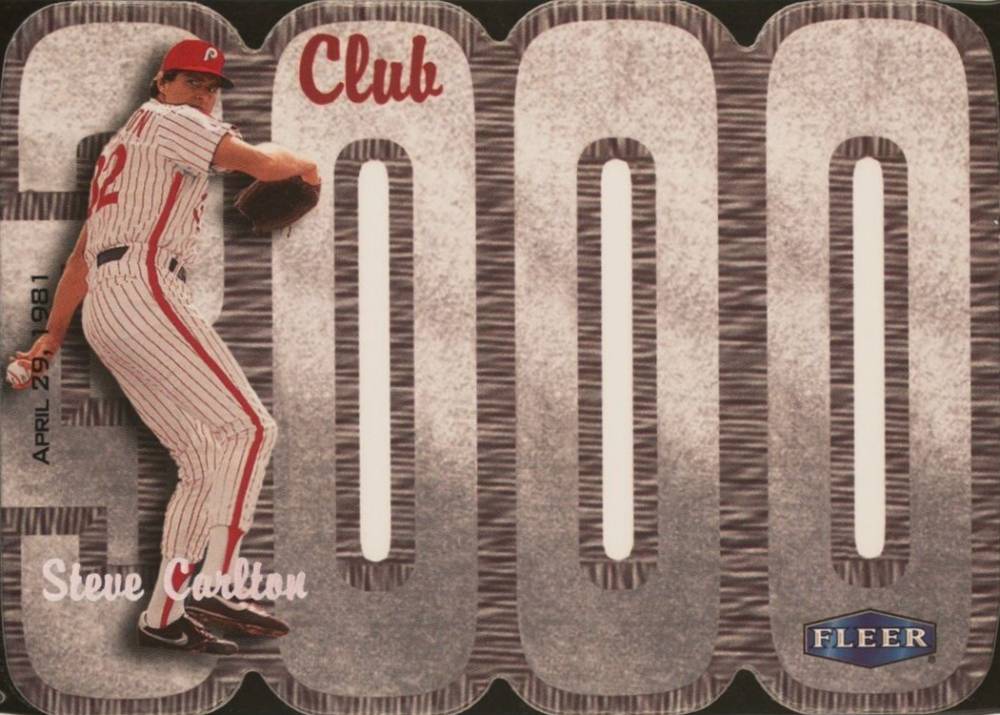 2000 Fleer Tradition Club 3000 Steve Carlton # Baseball Card