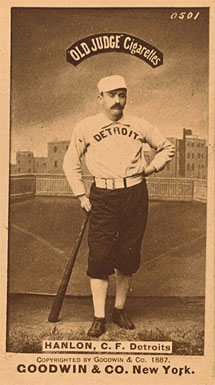 1887 Old Judge Hanlon, C.F. Detroits #212-1b Baseball Card
