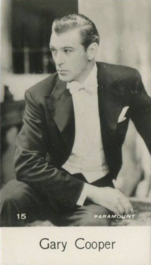 1940 C. & T. Bridgewater Film Stars-8th Series Gary Cooper #15 Non-Sports Card