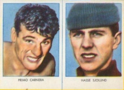 1958 Swedish Rekord Journal-Hand Cut Carnera/Sjolund # Other Sports Card