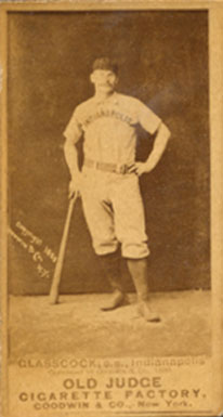 1887 Old Judge Glasscock, S.S., Indianapolis #191-4b Baseball Card