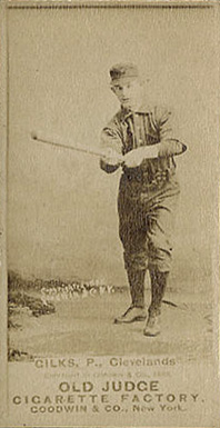 1887 Old Judge Gilks, P., Clevelands #187-2a Baseball Card