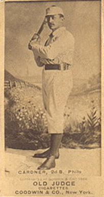 1887 Old Judge Gardner, 2d B. Phila. #180-2a Baseball Card