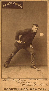 1887 Old Judge Gaffney, Manager of Washington Club #176-1a Baseball Card