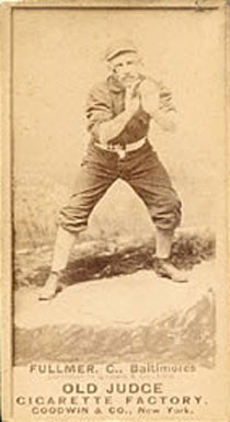 1887 Old Judge Fulmer, C., Baltimores #175-4a Baseball Card